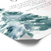 寒い外ピンクの冬は言わないベビー ポスター (角)