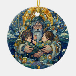『寒い夜、強い腕』 セラミックオーナメント
