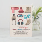 寒い天気の招待状ドレス 招待状 (スタンド正面)