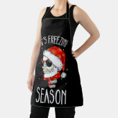 寒い季節の冬の雪のクリスマスホリデー エプロン (インサイチュ)