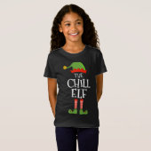 寒い小妖精や小人おもしろいクリスマスの一致する家族パヤ Tシャツ (正面フル)