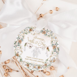 寒い屋外の最も近いラインベビースシャワー彼女のポップ フェイバータグ