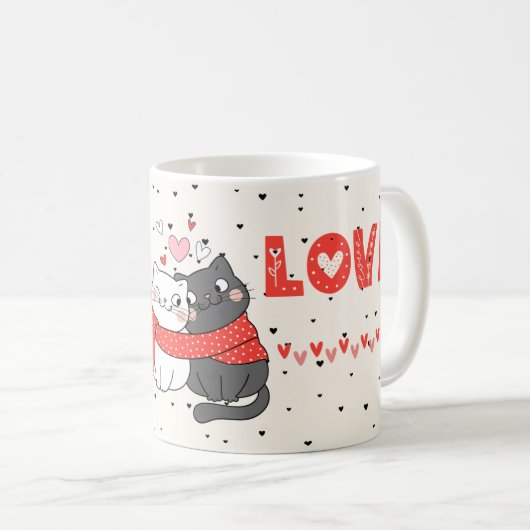 "寒い日のための暖かいサイプ – Snoのための居心地の良い冬のマグカップ コーヒーマグカップ (正面右)