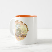 寒い日の地獄でかわいいコーヒーマグ ツートーンマグカップ (正面左)