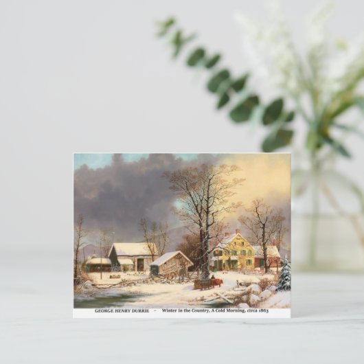 寒い朝 ポストカード (スタンド正面)