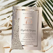 寒い水彩画の松の木と猫のベイビーシャワー 招待状