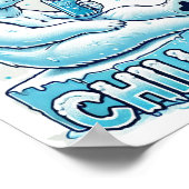 寒い！デジタルダウンロード – DTFプリントに最適 ポスター (角)