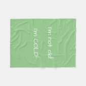 寒い！ フリースブランケット (正面(横))