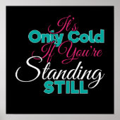 寒おもしろい気冬季ハイキング引用文 ポスター (正面)