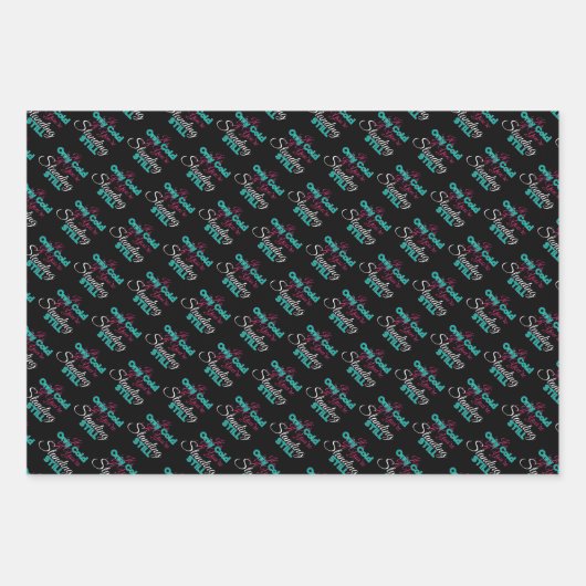 寒おもしろい気冬季ハイキング引用文 ラッピングペーパーシート (正面3)