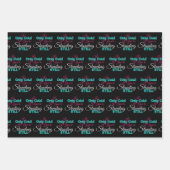 寒おもしろい気冬季ハイキング引用文 ラッピングペーパーシート (正面)