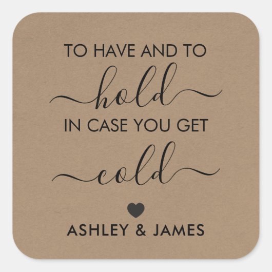 寒くなった時に持ち堪える スクエアシール (正面)