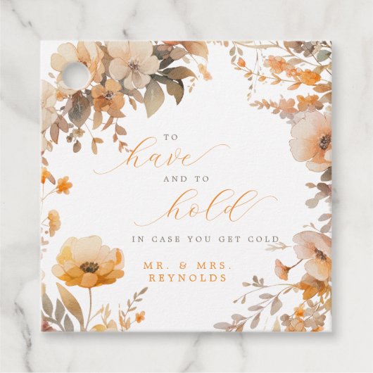 寒くなった時に持つ結婚こと フェイバータグ (正面)