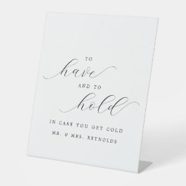 寒くなった時に持つ結婚こと 台座サイン