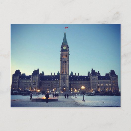 寒く鮮明な日の議会 シーズンポストカード (正面)
