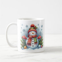 寒さと雪の上のクリスマス雪だるま