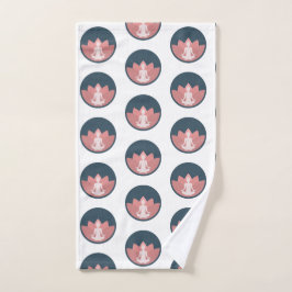 寒さに集中する ハンドタオル