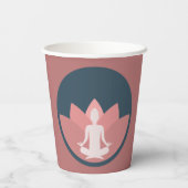 寒さに集中する 紙コップ (裏面)