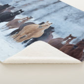 寒さの中の馬 シェルパブランケット (3/4)