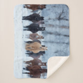 寒さの中の馬 シェルパブランケット (正面)