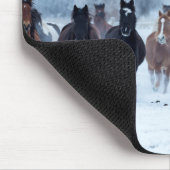 寒さの中の馬 マウスパッド (コーナー)