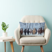 寒さの中の馬 ランバークッション (椅子)