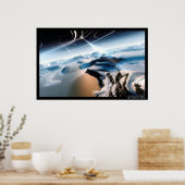 寒さの曲線 ポスター (キッチン)