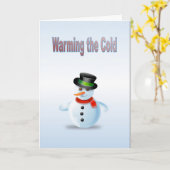 寒さを和らげる カード (黄色い花)