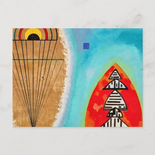 寒さ、1929年Wassily Kandinsky ポストカード (正面)