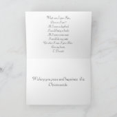 寒冷な中間の冬のクリスマスカード シーズンカード (内部)