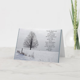 寒冷な中間の冬のクリスマスカード シーズンカード