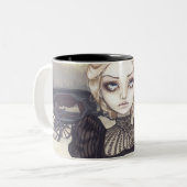 "寒冷な嘆く"マグ ツートーンマグカップ (正面左)