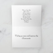 寒冷な真冬のクリスマスカード シーズンカード (内部)