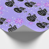 寒冷外紫の包装紙 ラッピングペーパー (角)