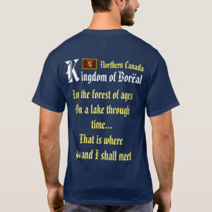 寒帯の森林中世村のTシャツ Tシャツ