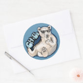 寒帯熊 ラウンドシール (封筒)