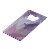 寒色抽象芸術ピラミッドアート クレジットカード栓抜き (正面アングル)