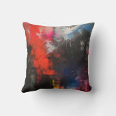寓意カラフル抽象芸術芸術 クッション (裏面)