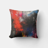 寓意カラフル抽象芸術芸術 クッション (正面)
