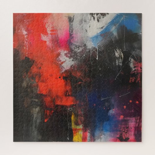 寓意カラフル抽象芸術芸術 ジグソーパズル (縦)