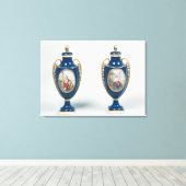 寓意的なサ飾ーヴェスのペア キャンバスプリント (インサイチュ (ウッドフロア))