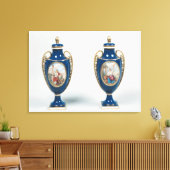 寓意的なサ飾ーヴェスのペア キャンバスプリント (インサイチュ (リビング))