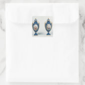 寓意的なサ飾ーヴェスのペア スクエアシール (バッグ)