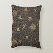 寓意的なミルフルール動物とのタペストリー アクセントクッション (裏面(縦))