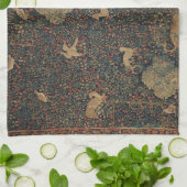 寓意的なミルフルール動物とのタペストリー キッチンタオル (折り畳み)