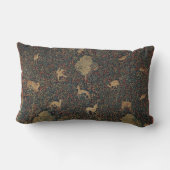 寓意的なミルフルール動物とのタペストリー ランバークッション (裏面)