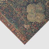 寓意的なミルフルール動物とのタペストリー 薄葉紙 (詳細)