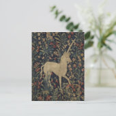 寓話「ミルフルール」タペストリーと動物 ポストカード (スタンド正面)