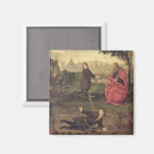 寓話， c.1485-90 (パネル上の油) マグネット (正面/裏面)