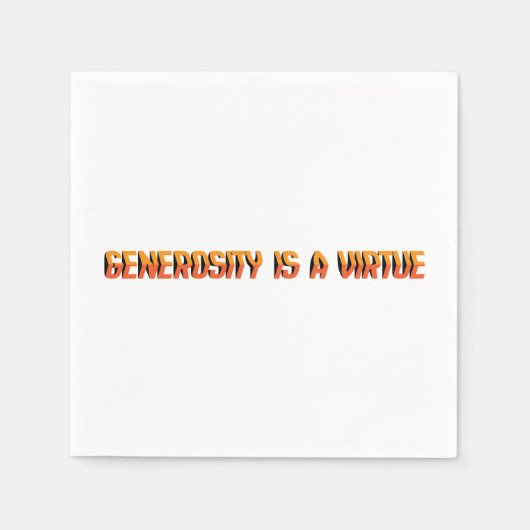 寛大さは美徳EN スタンダードカクテルナプキン (正面)